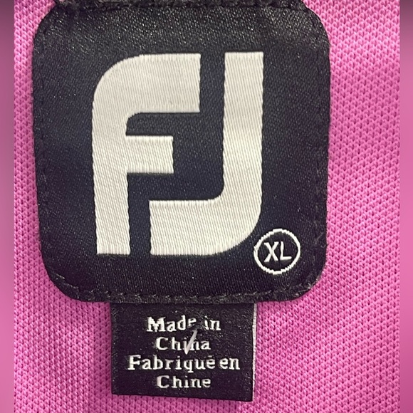 FJ Floral Men's Tropic Golf Print Lisle Self Collar By FootJoy Golf size XL - Picture 4 of 5